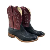 Anderson Bean Black Smooth Ostrich - Boot Outlet