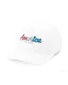 America Gradient - White USA Hat