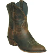 ABILENE WOMEN'S SHORT BROWN DISTRESSED BOOT - 9091