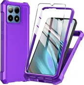 Boost Summit 5G Phone Case with Tempered Glass Screen Protector,Slim Soft Silico