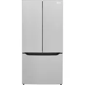 Frigidaire Counter-Depth 19.4-cu ft 32.8-in Wide French Door Refrigerator with Ice Maker (Fingerprint-Resistant Stainless Steel Look)