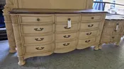 12 DRAWER CREAM TAN DRESSER
