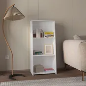 Anthem Bookcase in Melamine with Three Shelves, Black