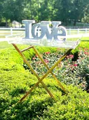 Acrylic and Gold Metal Small Table — Seven Paths Manor