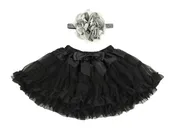 Baby Girl Ruffle Skirt With Headband Set