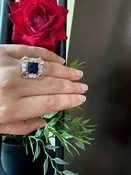 CZ diamond Rose Gold baguette Ring/ Adjustable Ring/ Statement Jewelry/Uncut polki Jewelry/ Indian Ring/  Diamond CZ ring/ Pakistani Jewelry