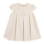 Armani Baby - Baby Girls Beige Jacquard Eagle Dress