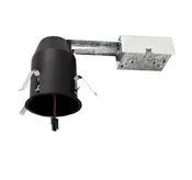 L4D39LDRICA - 3" Remodel Housing - 12W - 120V - MR16 GU10 LED - Silver/Black