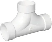 Charlotte Pipe 4 in. Hub X 4 in. D Hub PVC 2-Way Cleanout Tee 1 pk