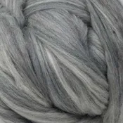 Merino solid dyed top - "Grey" (heathery)