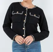 Braid Button Down Jacket
