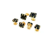 Black Glass Cufflinks and Studs