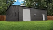 28x45x11 Metal Garage - Vertical Roof - Eagle Carports