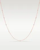 14k Rose Gold 0.73ct Diamond by the Yard Necklace
