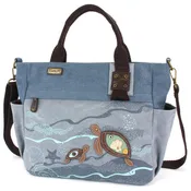 Canvas Print Pocket Tote - Turtles