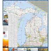 Michigan State Wall Map – Executive Series