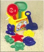 Basket of Beach Toys