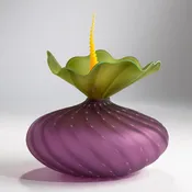 Bobtanical Urchin Art Glass - Hyacinth, Olive and Mango