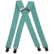 Aquamarine Boys Suspenders 1 inch X Back Spencer J’s