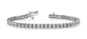 7-Inch Round Prong Set Tennis Bracelet 1.0 Carat Total Weight