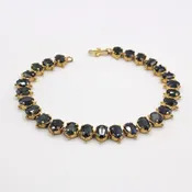 Natural Sapphire 18k Yellow Gold Bracelet — Gallery of Gems & Minerals