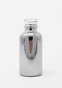 1 oz Metallic Silver Glass Bottles