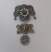 2 Antique rare filigree  circa 1900-1910.Gablonz, Bohemia. B9-mx27