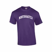 Adult Purple Short Sleeve Tee Shirt with “Northwasted” Design