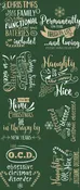 Christmas Lettering Gang Sheet #1 – Direct to Film Transfer