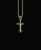 Mini Yellow Gold Pendant — Discover Laminin