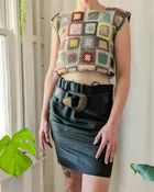 00s Marni Olive Green Silk Skirt | M