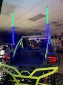 2 pcs 2FT-6FT LED Whip Lights with Remote