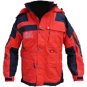 #004 Isotherm Ops Jacket, Long, Red/Black, w/ Reflective