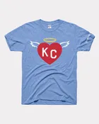 Angelman KC Heart Vintage Blue T-Shirt