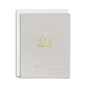 21 Milestone Birthday Greeting Card