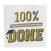 100% Done Grad Lunch Napkins