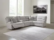 Acklen Place 5-Piece Power Reclining Sectional with Storage Console