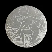 Major Arcana Etched | Selenite Crystal Charging Plate | Choose Size