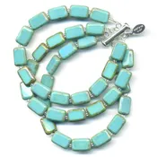 3-Strand Bracelet, Glass Beaded Bracelet, Trilogy