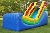 16 Foot Primary Colors Wet/Dry Commercial Inflatable Slide - WS4111