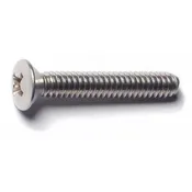 10-24 X 1-1/4 Stainless Steel Phillips Oval Head Machine Screws - 18-8 Grade
