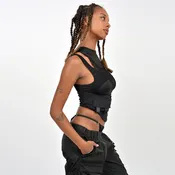 Mesh Vest Tops T Shirts Tops Fall Clothings Trendy Plus Size Jackets Long Coats