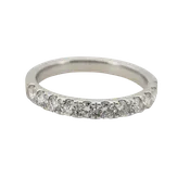 The Sarah, prong set diamond band