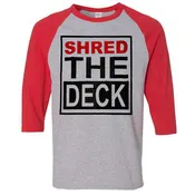 Grey/Red Vision Baseball Shirt