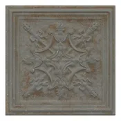 Antique Gray Faux Tin Tile Backsplash