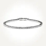 10KT White Gold Tennis Bracelet 5.00 CT. T.W.