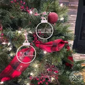 Amelia Jane Ornament Collection - 5 pack - Customized Christmas Ornament