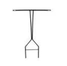 16″W x 40″H Flat T-Bar w/ holes on 3/8″ Round Rod Stake