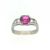 Boise Ring – Pink Sapphire & Diamond