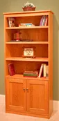 Candler 80" tall bookcase with doors